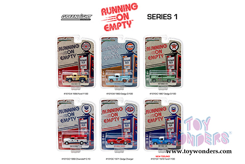 Greenlight - Running On Empty Series 1 (1/64 scale diecast model car, Asstd.) 41010/48