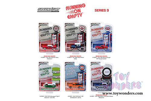Greenlight - Running On Empty Series 9 (1/64 scale diecast model car, Asstd.) 41090/48