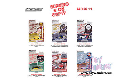 Greenlight - Running on Empty Series 11 (1/64 scale diecast model car, Asstd.) 41110/48