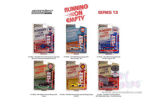 Greenlight - Running on Empty Series 13 (1/64 scale diecast model car, Asstd.) 41130/48