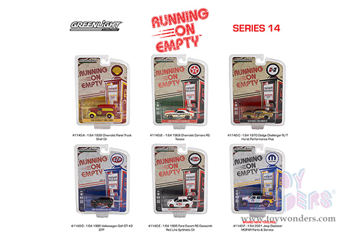 Greenlight - Running On Empty Series 14 (1/64 scale diecast model car, Asstd.) 41140/48