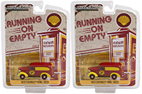 Greenlight - Running on Empty Series 14 | Chevrolet® Panel Truck "Shell Gasoline" (1939, 1/64 scale diecast model car, Red/Yellow) 41140A/48