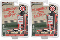 Greenlight - Running on Empty Series 14 | Chevrolet® Camaro RS #18 (Dirty Version) "Texaco" (1969, 1/64 scale diecast model car, White with Stripes) 41140B/48