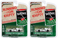 Greenlight - Running on Empty Series 15 | Chevrolet&reg; Corvette C8 Stingray Convertible "Mr. Bardahl" (2022, 1/64 scale diecast model car, White with Blue Stripes) 41150B/48