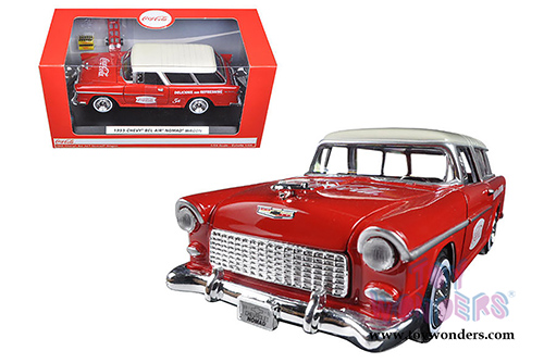 Motor City Coca-Cola - Chevy&reg; Bel Air&reg; Nomad&reg; Wagon (1955, 1/24 scale diecast model car, Red) 424110