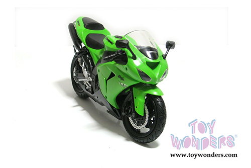 New Ray - Kawasaki ZX-10R Sport Bike (1/12 scale diecast model car, Green) 42443A