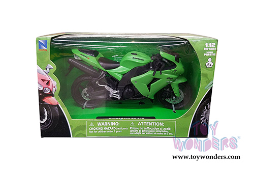 New Ray - Kawasaki ZX-10R Sport Bike (1/12 scale diecast model car, Green) 42443A