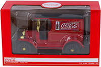 Motor City Coca-Cola - Ford Model T Cargo Van (1917, 1/24 scale diecast model car, Red) 424917 MAP: $25.99