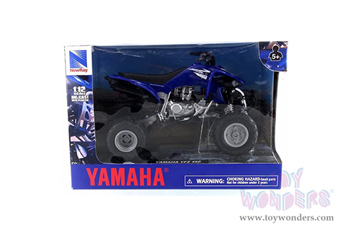 New Ray - Yamaha YFZ 450 ATV (1/12 scale diecast model car, Blue) 42833A