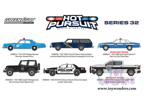 Greenlight - Hot Pursuit Series 32 (1/64 scale diecast model car, Asstd.) 42890/48