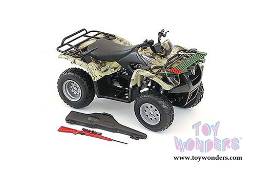 New Ray - Suzuki Vinson Auto 500 4X4 Hunting Quad Runner ATV (1/12 scale diecast model car, Camouflage Green) 42903A