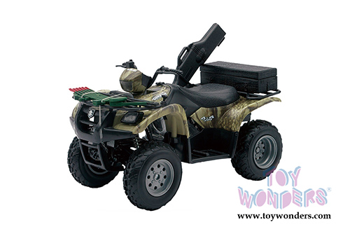 New Ray - Suzuki Vinson Auto 500 4X4 Hunting Quad Runner ATV (1/12 scale diecast model car, Camouflage Green) 42903A