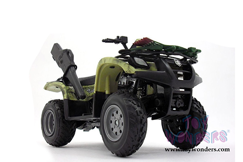 New Ray - Suzuki Vinson Auto 500 4X4 Hunting Quad Runner ATV (1/12 scale diecast model car, Camouflage Green) 42903A
