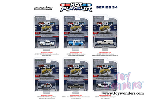 Greenlight - Hot Pursuit Series 34 (1/64 scale diecast model car, Asstd.) 42910/48