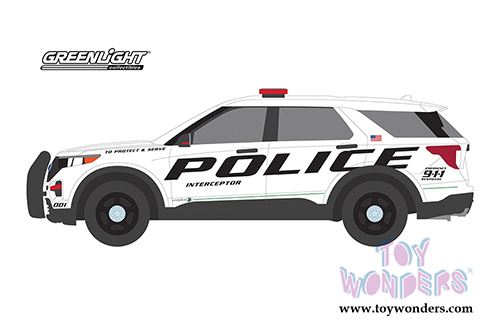 Greenlight - Hot Pursuit Series 34 | Ford Police Interceptor Utility Show Vehicle - Ford Motor Company (2020, 1/64 scale diecast model car, White) 42910F/48