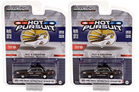 Show product details for Greenlight - Hot Pursuit Series 39 | Ford Crown Victoria Police Interceptor Police Prep Package "Test & Evaluation Vehicle" Dearborn (Michigan) (2001, 1/64 scale diecast model car, Black) 42970D/48