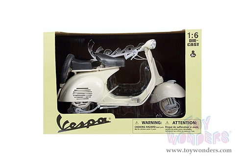 New Ray - Vespa 150 VL 1T Scooter (1955, 1/6 scale diecast model bike, Beige) 49273