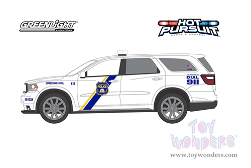 Greenlight - Hot Pursuit Series 41 | Dodge Durango Police - Philadelphia Police, Pennsylvania (2019, 1/64 scale diecast model car, White) 42990E/48