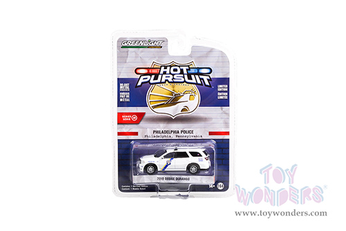 Greenlight - Hot Pursuit Series 41 | Dodge Durango Police - Philadelphia Police, Pennsylvania (2019, 1/64 scale diecast model car, White) 42990E/48