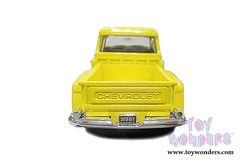 Motor City Coca-Cola - Chevy Stepside Pickup Truck (1955, 1/43 scale diecast model car, Yellow) 430001