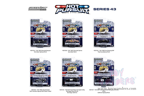 Greenlight - Hot Pursuit Series 43 (1/64 scale diecast model car, Asstd.) 43010/48