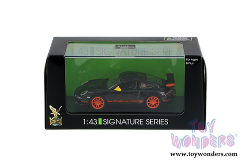 Lucky Road Signature - Porsche 997 GT3 RS Hardtop (1/43 scale diecast model car, Black) 43204BK/48