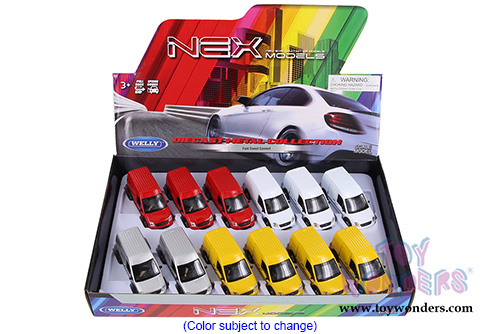 Welly - Ford Transit Connect Minivan (4.5" diecast model car, Asstd.) 43631D