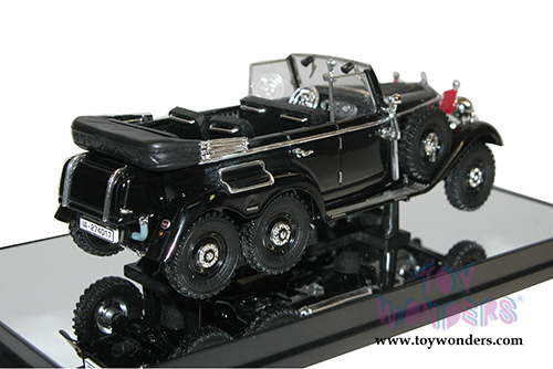 Signature Models Premier Miniature - Mercedes-Benz G4 Convertible (1938, 1/43 scale diecast model car, Black) 43706BK