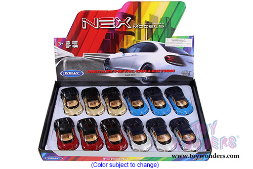 Welly - Bugatti Chiron Hard Top (4.5" diecast model car, Asstd.) 43738D