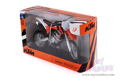 New Ray - KTM 350 SX-F Dirt Bike (2011, 1/12 scale diecast model bike, Orange) 44093