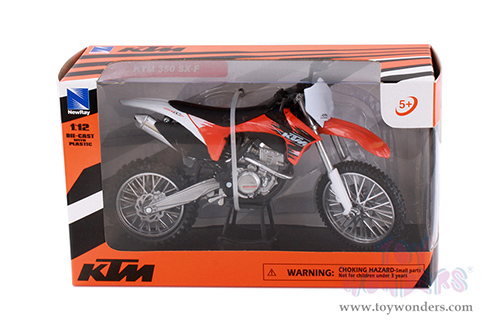New Ray - KTM 350 SX-F Dirt Bike (2011, 1/12 scale diecast model bike, Orange) 44093