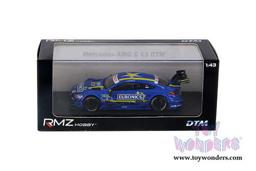 RMZ Hobby - Mercedes-AMG C 63 DTM #2 Gary Paffett 2017 (1/43 scale diecast model car, Blue) 440999A