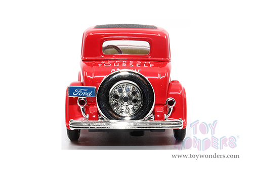 Motor City Coca-Cola - Ford Coupe (1932, 1/43 scale diecast model car, Red) 443030 MAP: $22.99