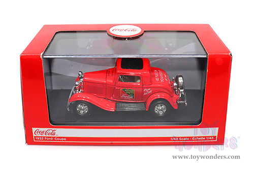 Motor City Coca-Cola - Ford Coupe (1932, 1/43 scale diecast model car, Red) 443030 MAP: $22.99