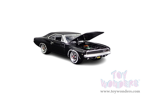 Greenlight - Dodge Charger RT Hardtop (1968, 1/64 scale diecast model car, Black) 44724/48