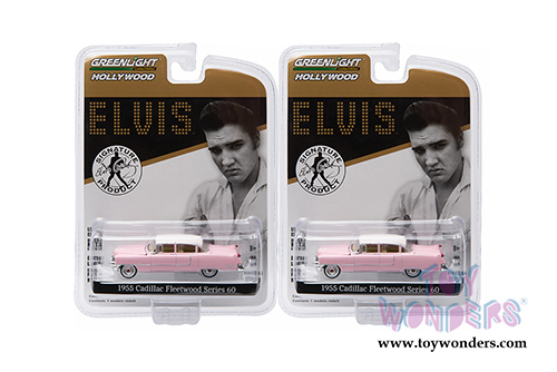 Greenlight - Hollywood Series 14 | Elvis' 1955 Cadillac&reg; Fleetwood Series 60 "Pink Cadillac" (1955, 1/64 scale diecast model car, Pink) 44740C/48