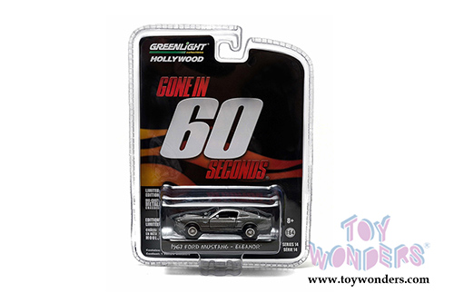 Greenlight - Eleanor&reg; Custom Ford Mustang Gone in 60 seconds (1967, 1/64 scale diecast model car, Gray) 44742