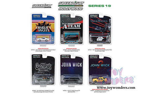 Greenlight - Hollywood Series 19 (1/64 scale diecast model car, Asstd.) 44790/48