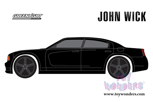 Greenlight - Hollywood Series 19 | John Wick Dodge Charger Hardtop (2011, 1/64 scale diecast model car, Black) 44790E/48