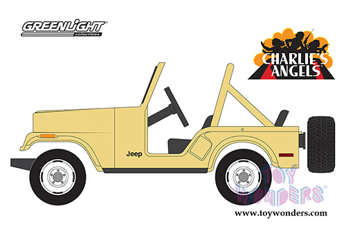 Greenlight - Hollywood Series 20 | Jeep CJ-5 Charlie's Angels (1/64 scale diecast model car, Yellow) 44800C/48