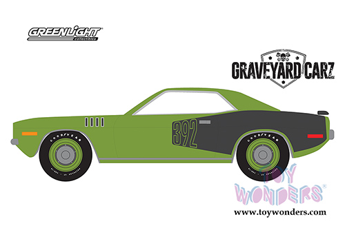 Greenlight - Hollywood Series 20 | Plymouth Hemi&reg; 'Cuda Graveyard Carz (1971, 1/64 scale diecast model car, Green) 44800E/48
