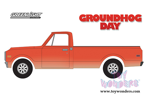 Greenlight - Hollywood Series 21 | Groundhog Day Chevrolet&reg; C-10 Pickup Truck (1971, 1/64 scale diecast model car, Orange) 44810C/48