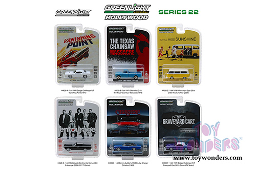 Greenlight - Hollywood Series 22 (1/64 scale diecast model car, Asstd.) 44820/48