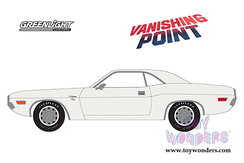 Greenlight - Hollywood Series 22 | Vanishing Point Dodge Challenger R/T (1970, 1/64 scale diecast model car, White) 44820A/48