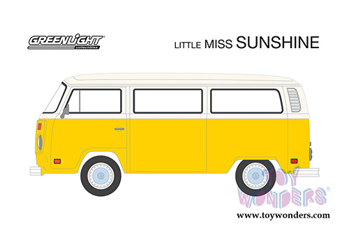 Greenlight - Hollywood Series 22 | Volkswagen Type 2 (T2) Bus Little Miss Sunshine (2006) Movie (1978, 1/64 scale diecast model car, Yellow/White) 44820C/48