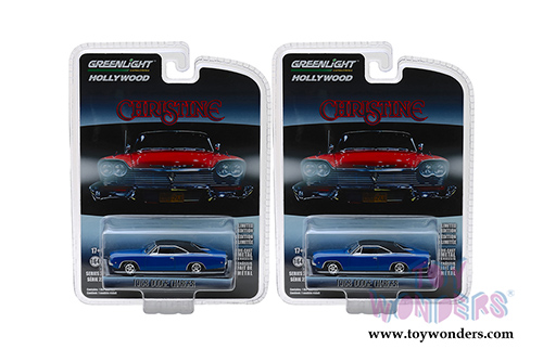 Greenlight - Hollywood Series 22 | Christine Dennis Guilder's Dodge Charger (1968, 1/64 scale diecast model car, Blue/Black) 44820E/48