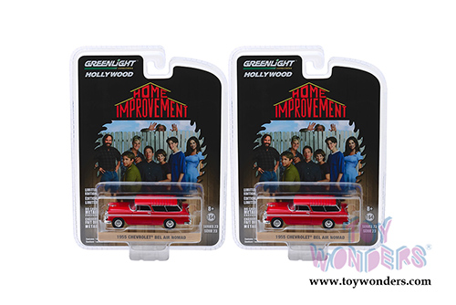 Greenlight - Hollywood Series 23 | Home Improvement (1991-1999) Chevrolet&reg; Bel Air&reg; Nomad (1955, 1/64 scale diecast model car, Red) 44830E/48