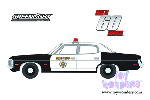 Greenlight - Hollywood Series 31 | Gone in Sixty Seconds AMC Matador - Los Angeles County Sheriff (1973, 1/64 scale diecast model car, Black/White) 44910A/48