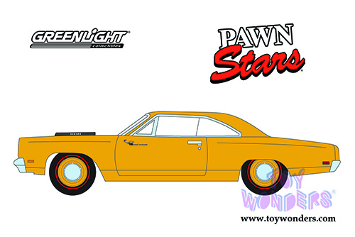 Greenlight - Hollywood Series 31 | Pawn Stars Plymouth Road Runner (1969, 1/64 scale diecast model car, Yellow/Black) 44910D/48