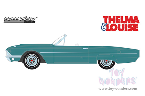 Greenlight - Hollywood Series 34 | Ford Thunderbird Convertible - Thelma & Louise (1991) (1966, 1/64 scale diecast model car, Green) 44940E/48